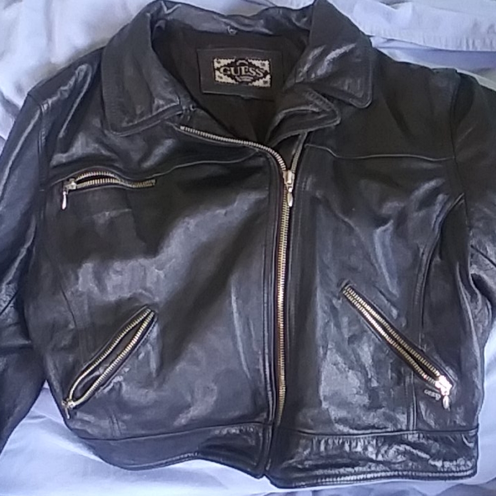 Genuine Leather Jacket by Guess